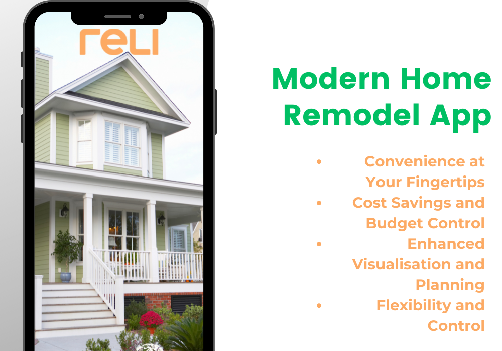 User-friendly home remodel app interface displaying a virtual room layout for easy home renovation planning