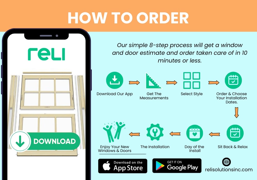 Order your window sashes from RELI app