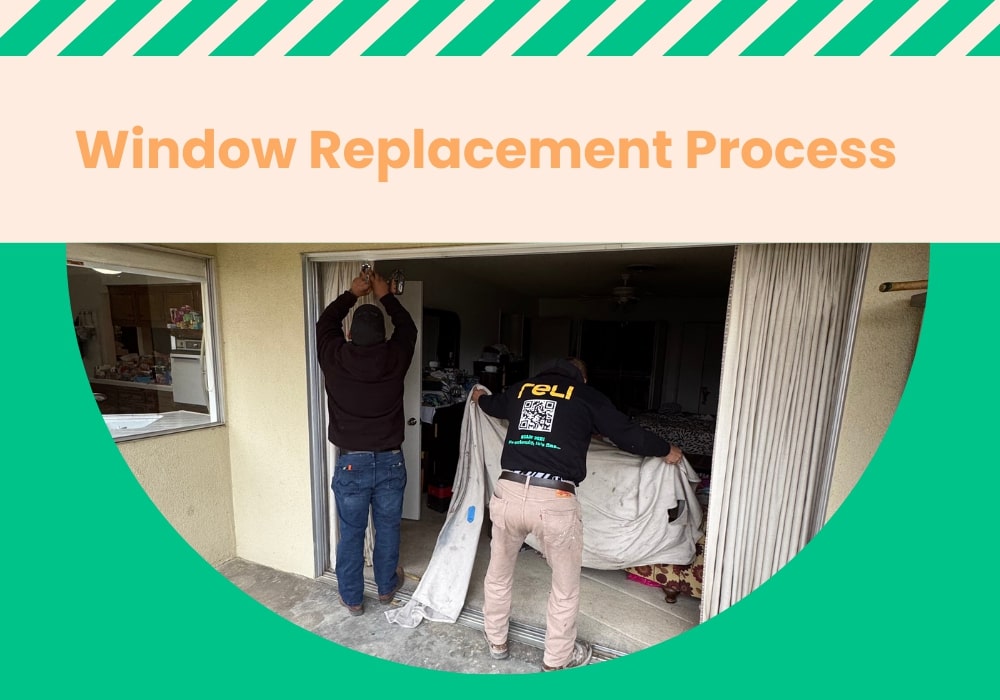 Window replacement process by RELI experts