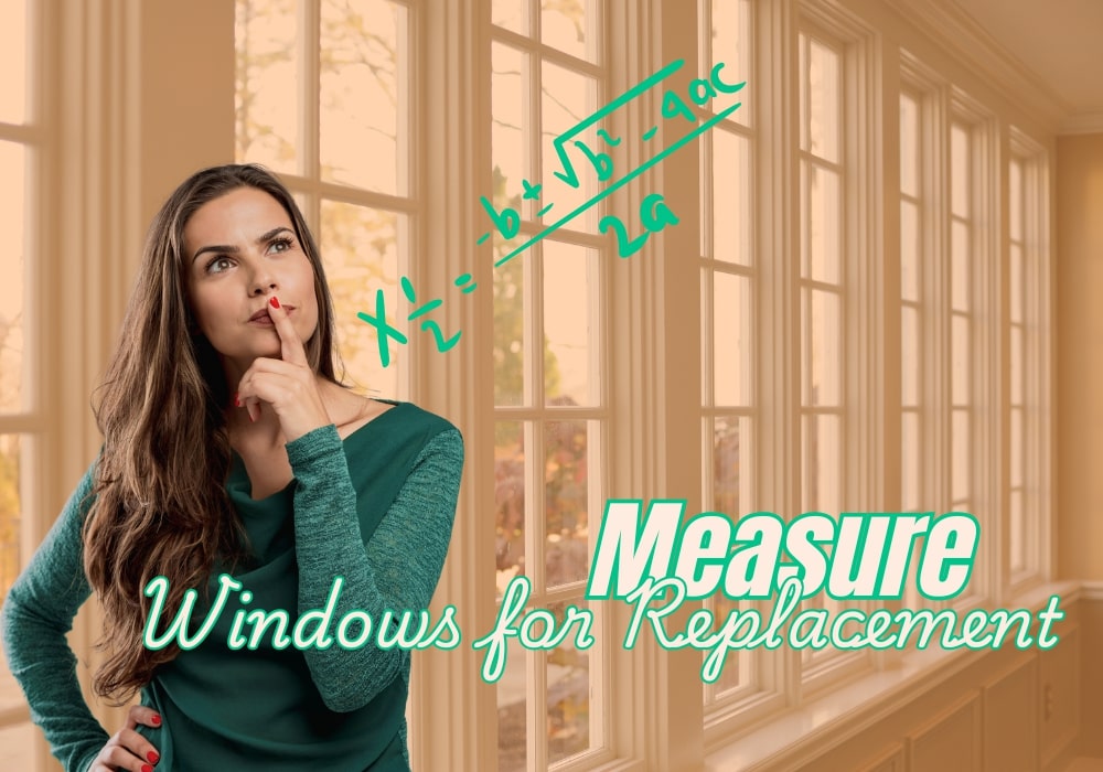 A girl thinking about windows measurement