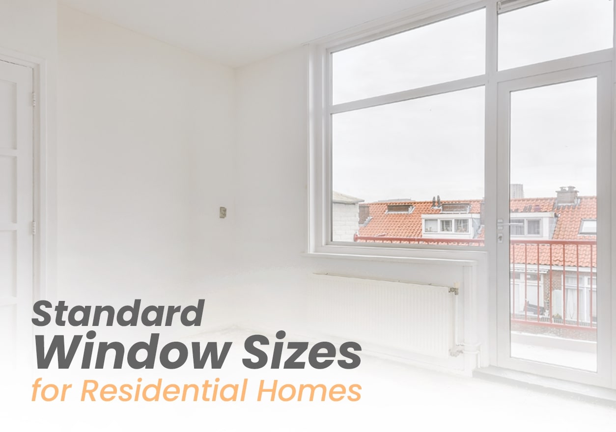 Standard window sizes for residential homes